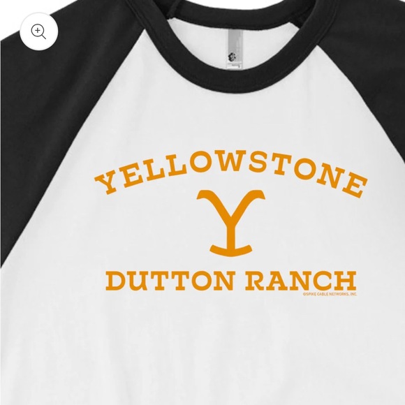 NWT Yellowstone Dutton Ranch Unisex 3/4 Sleeve Raglan Shirt - Picture 3 of 5